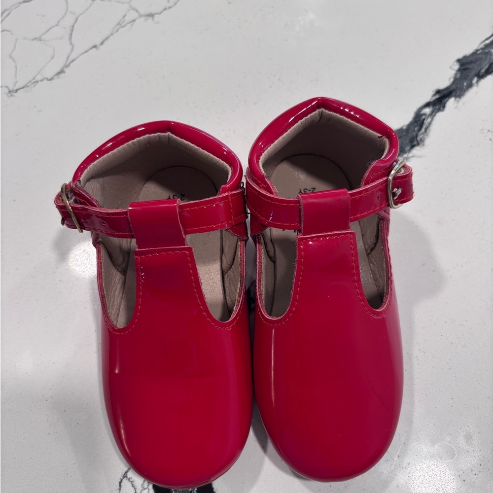 Monkey Feet Red Dress Shoes Mary Jane Style
